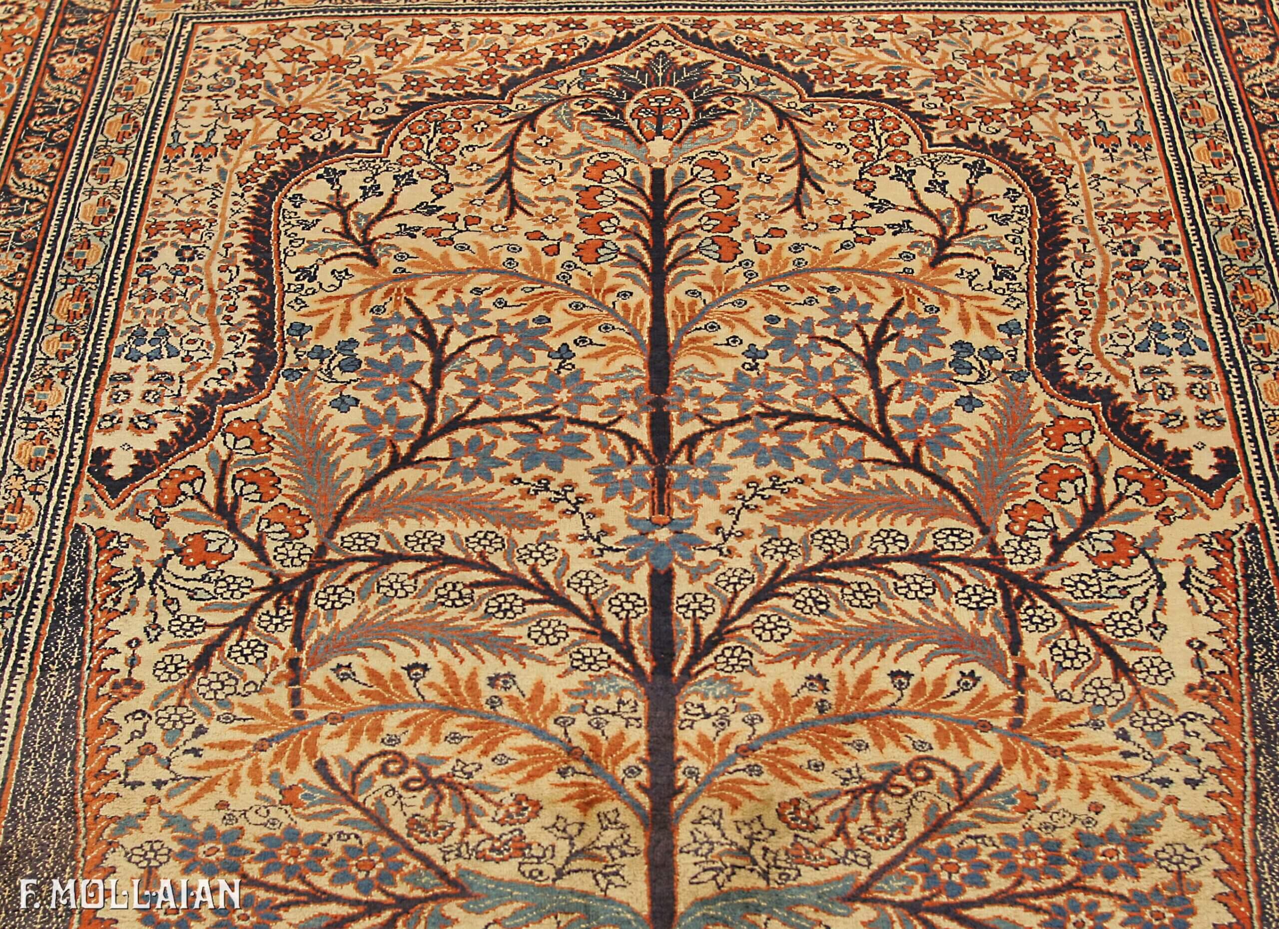 Tappeto Persiano Antico Tabriz Seta n°:96718488